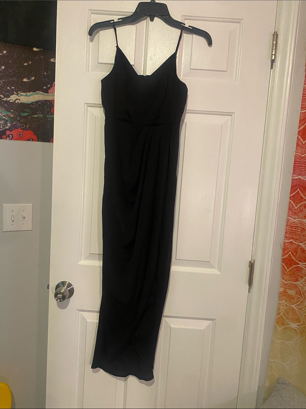 Express Black Spaghetti-Strap Maxi Dress